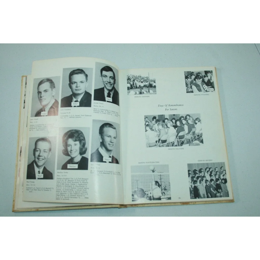 Vintage 1966 Brethren High‎ School Paramount California Ambassador Year Book
